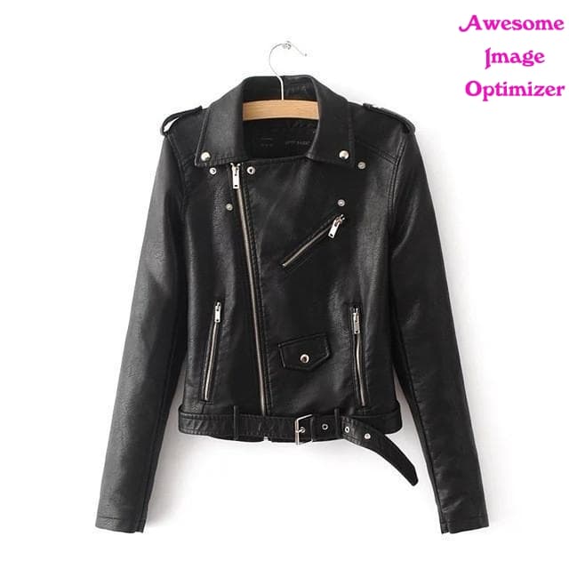 PU Leather Jacket Zipper