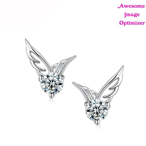 Fancy Alloy Earrings - Angel Wings